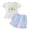 White, variant on Toddler Baby Girl Summer Clothes 1st 2nd 3rd 4th 5th Birthday Outfit Ruffle Short Sleeve Shirt Gingham Shorts Set(Pink,4-5 Years)