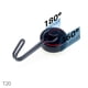thumbnail image 5 of Toystoory Colgador acoplable bufanda llaves gancho de almacenamiento Metal cocina baño titular DIY organizador refrigerador giratorio ahorro de espacio Cocina y Comedor Rotación de 360° negra Toystoory HA070988-03, 5 of 6