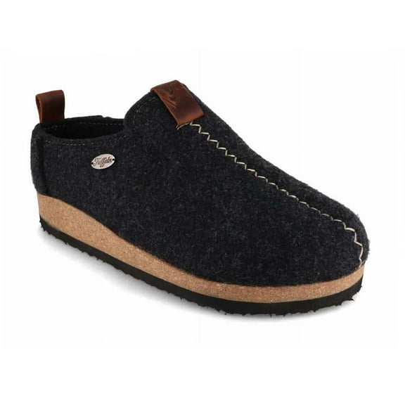 Tuffeln® Wool Slippers with Arch Support «Heimkehr», dark grey