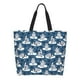 thumbnail image 1 of Balery Snow Penguin Bolsa Tote Estilo Estético con Cremalleras, Bolsa de Hombro, Bolsa de Compras Grande y Plegable, 1 of 8