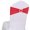 Red-60, variant on Grey 60 Pack Spandex Chair Sashes With Heart Buckle Slider Wedding Party Decorations