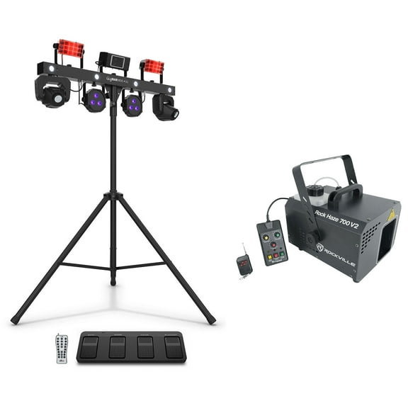 Chauvet DJ GigBAR MOVE ILS Lighting Kit w/ Tripod Footswitch Remote Bags Hazer