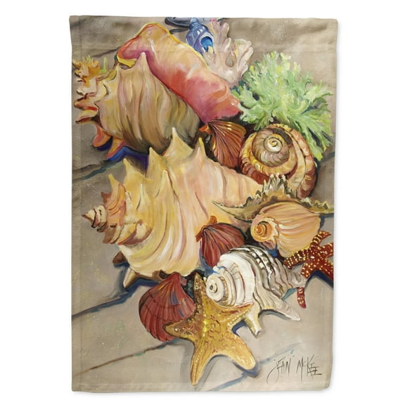 Carolines Treasures JMK1188GF Shells Flag Garden Size  Small multicolor