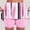 A01_Pink, variant on Vetsdori Womens Workout Skorts Summer Yoga Shorts Casual Plus Size,Striped Skirts for Women Running