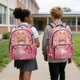 thumbnail image 4 of Kuiaobaty Capybara Floral Print Backpack for Girls 8-10 Strawberry Print Bookbags with Side Pockets Large Capacity School Backpack for Primary School, Pink, 4 of 7