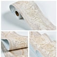 thumbnail image 2 of Yuarrent Borde de papel tapiz único adhesivo con pintura de de tinta estilo borroso Borde de papel tapiz de PVC 3D Decoración del hogar tipo+2, 2 of 6