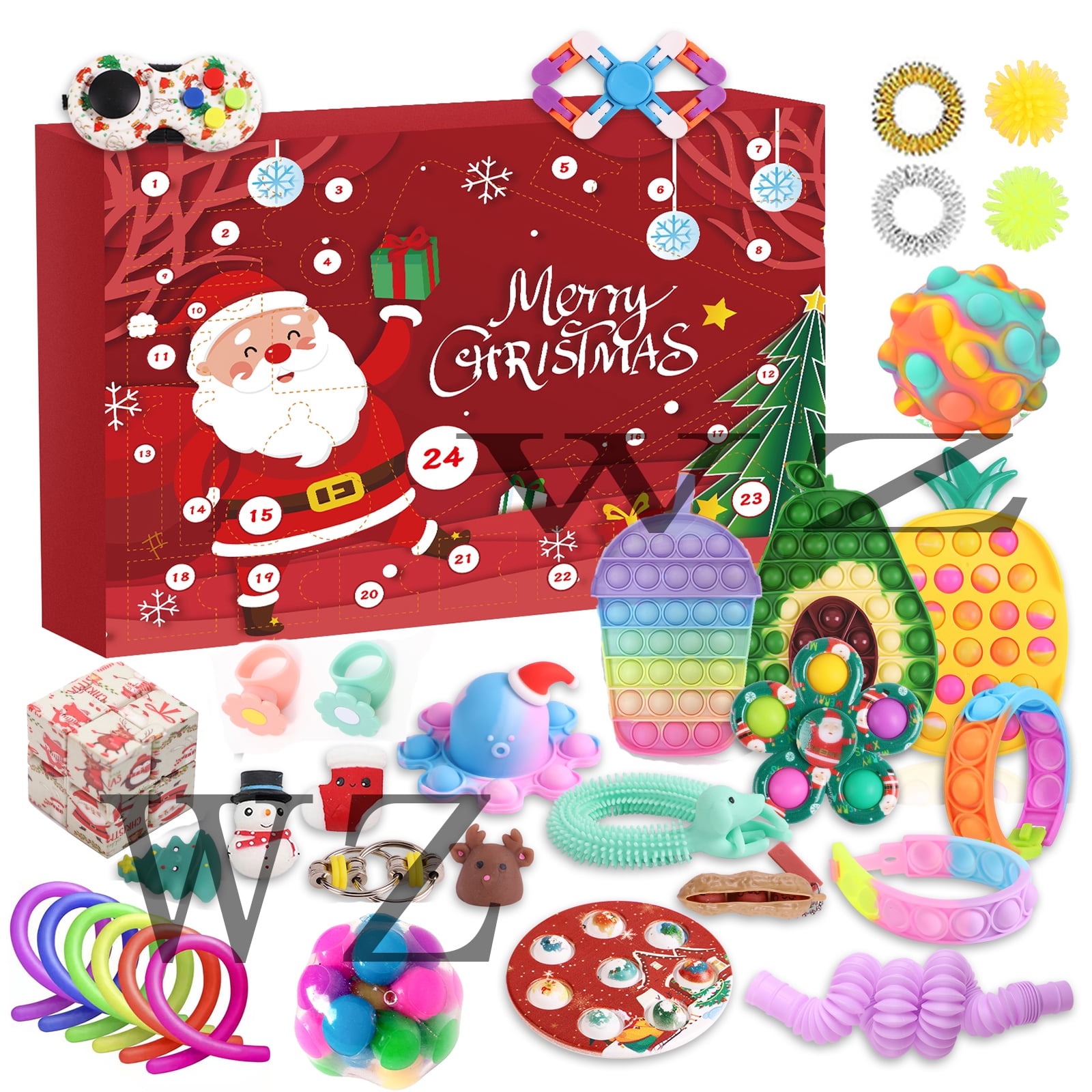 Cheap Fidget Advent Calendar,Christmas Countdown Calendar Rainbow Coloar  Fidget Toys Pack,Squeeze Sensory Fidget Toys for Xmas Party (33pcs Advent  Calendar1) - Walmart.com