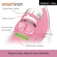 thumbnail image 5 of Oliso TG1600 Pro Plus 1800 Watt SmartIron with Auto Lift - for Clothes, Sewing, Quilting and Crafting Ironing | Diamond Ceramic-Flow Soleplate Steam Iron, Pink, 5 of 8