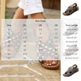 thumbnail image 3 of Oofos Sandals for Women Women's Versatile Buckle Wedge Heel Colorful Patchwork Shoes Comfortable Summer Sandals Blue 36, 3 of 9