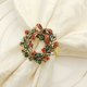 thumbnail image 2 of Juego de 6 servilleteros con forma de corona para mesas de comedor navideñas, recepciones de bodas, Navidad, Acción de Gracias y cocinas caseras para ocasiones informales o formales., 2 of 5
