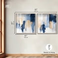 thumbnail image 5 of Soothing Depths Shadowbox Print Blue And Sage Wall Decor Set by Art Remedy, Blonde Frame, 40 x 40, 5 of 6