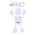 thumbnail image 1 of Divisor USB independiente del concentrador de 4 puertos del humanoide con el indicador LED para el blanco de la computadora, 1 of 8