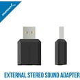 thumbnail image 3 of Sabrent USB External Stereo Sound Adapter for Windows and Mac. Plug and play No drivers Needed. (AU-MMSA), 3 of 8