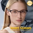 thumbnail image 6 of Premium color tint changing smart glasses feature touch operation and HD audio. Great for calls, music, driving, sports and office use. Stylish practical eyewear as a nice holiday gift., 6 of 12
