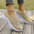 thumbnail image 6 of AUDeals Womens Orthopedic Walking Shoes Slip On Diabetic Shoes Arch Support Air Cushion Lightweight Platform Trainers Casual Sneaker (Beige, 9.5), 6 of 9