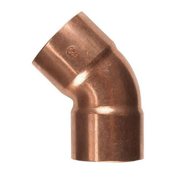 Mueller Streamline 46384 2 x 2 in. Dia. Sweat Copper 45 deg Elbow