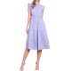 thumbnail image 2 of INSPIRE CHIC Vestidos Midi para Mujeres con Cuello Alto y Mangas Rizadas XS 1, 2 of 6