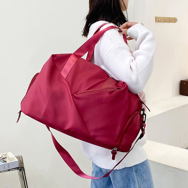 Bolsa De Ejercicios Oxford Dry Wet Separation Bolsas de gran capacidad para viajes, natación (rojo) Likrtyny Para Estrenar