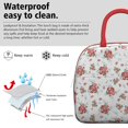 thumbnail image 3 of Lunch Bag Lunch Box for Women Reusable Insulated Lunch Cooler Bags,Large Capacity for Work Travel Picnic,Water-Resistant Pioneer Colorful Floral Lunch Tote Bag Gifts for Woman Mom Red, 3 of 6