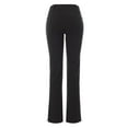 thumbnail image 4 of Made by Olivia Women's Stretchy Relaxed Boot-Cut Office Pants Trousers Slacks, 4 of 4