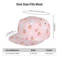 thumbnail image 4 of Kdxio Rabbit And Peach Print Snapback Hat for Men Women,Adjustable Baseball Cap, 4 of 7