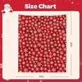 thumbnail image 2 of Christmas Sherpa Blanket - 50x60 Inch Red Snowflake Fleece Throw Blanket for Couch, Bed, Teens Adults Women, Festive Christmas Decoration & Warm Cozy Blanket, 2 of 6