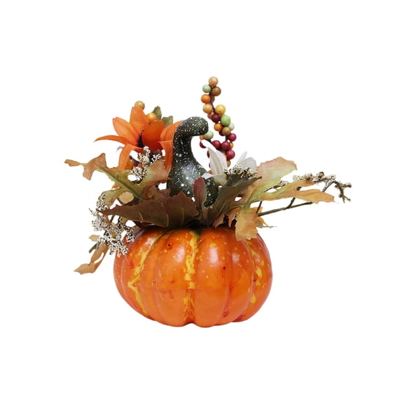 pdqouc Pumpkin with Fall Tabletop Decor Orange & Fall By for Home Decor Christmas Holiday Table Mantel Shelf Christmas Tree Decor
