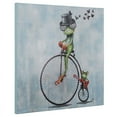 thumbnail image 3 of Yosemite Home Decor "Cyclist" Wood Gallery Wrapped Wall Art in Multi-Color, 3 of 4