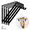 Black, variant on WellMade 11" x 9.5" Heavy Duty Closet Shelf & Rod Brackets, White Wall Mounted Closet Shelves Bracket, 2 Pcs