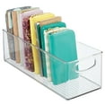 thumbnail image 5 of iDesign Recycled Plastic Stackable Storage Bin with Handles - Clear, 5 of 5