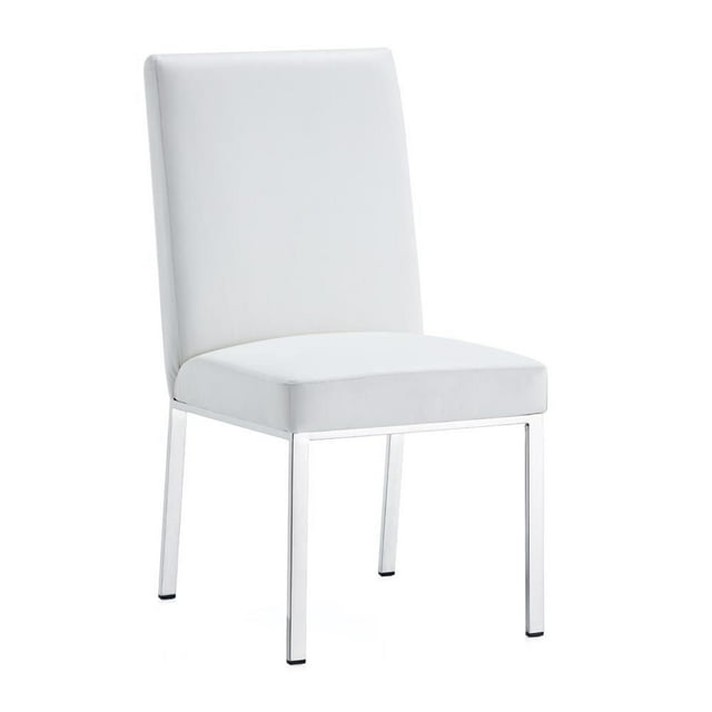 Home Gear Set of 2 Silver Frame Hexagonal Back Dining Chair