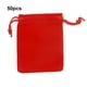 thumbnail image 3 of 50 Uds. Bolsa pequeña de terciopelo, duradera, lavable, con cordón, bolsas de joyería, elegantes bolsas de almacenamiento ligeras, Baby Shower Almacenamiento y organización del hogar Rojo Toystoory HA075519-02, 3 of 6