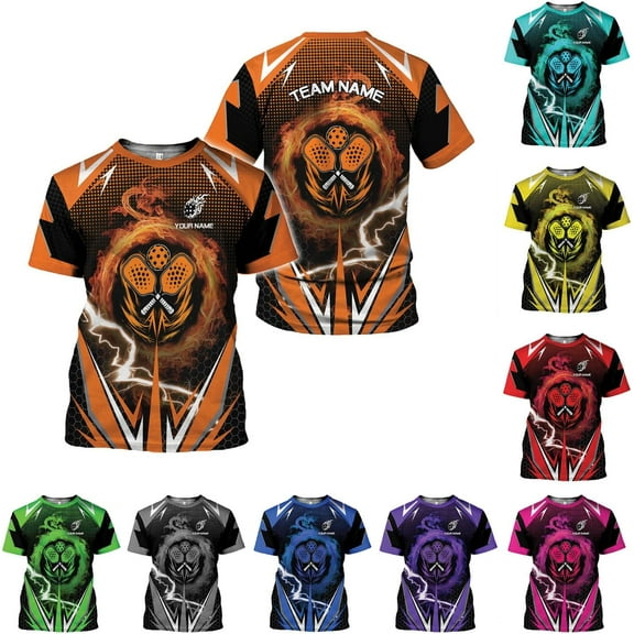 Personalized Name Team's Name Pickleball Shirt 3D, Pickleball Shirts, Funny Pickleball Shirts for Team, Men Women (DefaultTitle, S)