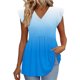 thumbnail image 2 of Craaazy Ladies Oversized Short Sleeve Tunic Tops, Lightweight Casual Shirt, V Neck Ruffle Sleeve Babydoll Blouse with Print for Everyday Outfits Gifts, 2 of 9