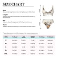 thumbnail image 4 of Kdxio Brown Cat Cartoon Print Women's 2 Piece High Waisted Wrap Spaghetti Strap Summer Swimsuit Bikini Set-X-Large, 4 of 7