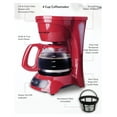 thumbnail image 3 of ECM621R 4-Cup Coffeemaker, Red, 3 of 4