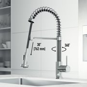 VIGO Edison Single Handle Pull-Down Sprayer Kitchen Faucet in Chrome