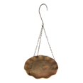 thumbnail image 1 of Plato de riego colgante de metal para baño de pájaros con ganchos y cadenas, plato, cuenco de agua, estación de alimentación de pájaros para exteriore, 1 of 9
