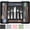 Black, variant on Extra Large Expandable Silverware Organizer, BPA-Free Food-Safe Cutlery Flatware Organizer, Kitchen Utensil Drawer Organizer, Adjustable Silverware Holder for Spoons Forks Knives, Black