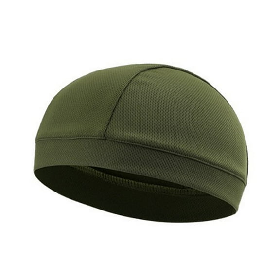 WORGEOUS  Cycling Quick-drying Inner Lining Cap Workout Hats for Men Women's Dark Green