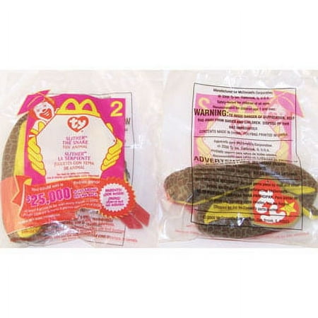 TY McDonald s Teenie Beanie - #2 SLITHER the Snake (2000) (5 inch) price history on PriceWatchPro