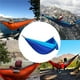 thumbnail image 5 of Hamaca de Jardín Doble Sharpla Columpio de Cama Colgante Ligero Camping Azul Oscuro, 5 of 8