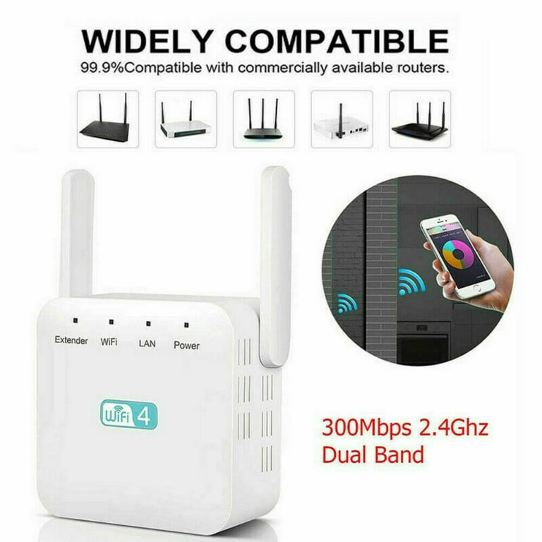 General 2.4GHz Dual Band WiFi Extender, 300Mbps Internet