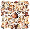 thumbnail image 3 of 35pcs-50pcs Cute Stickers Bakery Decals Coffee Stickers Vintage Stickers for Laptops Notebooks Suitcases, 3 of 9