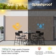 thumbnail image 4 of AECOJOY 118"x 63" Retractable Side Awning,  Waterproof Folding Patio Awning, 180g Premium Polyester Fabric Room Divider for Patio, Garden and Terrace, Beige, 4 of 8