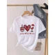 thumbnail image 3 of Camiseta estampada de manga corta para mujer, ropa de Navidad, moda de Año Nuevo, camiseta estampada, 3 of 5