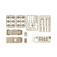 thumbnail image 4 of Kits de modelos de vehículos a escala 1/72 Adorno Miniatura Coche Juguete Camión de transporte Juguete para Amarillo, 4 of 9