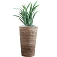thumbnail image 4 of Wicker Banana Rope Tall Floor Planter with Metal Pot, Large, 4 of 6