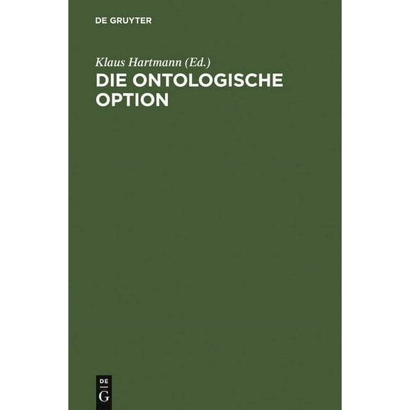 Die ontologische Option, (Hardcover)