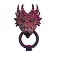 thumbnail image 1 of 3D Imprimé Tête de Dragon Noir Rougeâtre Frappe de Porte, 1 of 1